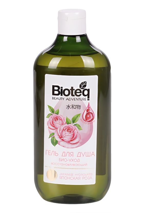 Bioteq Гель для душа био-уход восстанавливающий с гидролатом японской розы 620мл