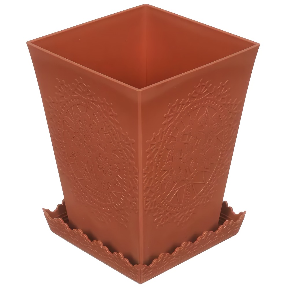 Кашпо 1,9л Д13,3*13,3*17,6см с под Mirecourt терракотовый 739BR