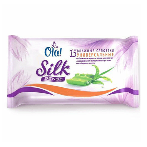 Ola салфетки влажные Silk Sense универсальные 15шт