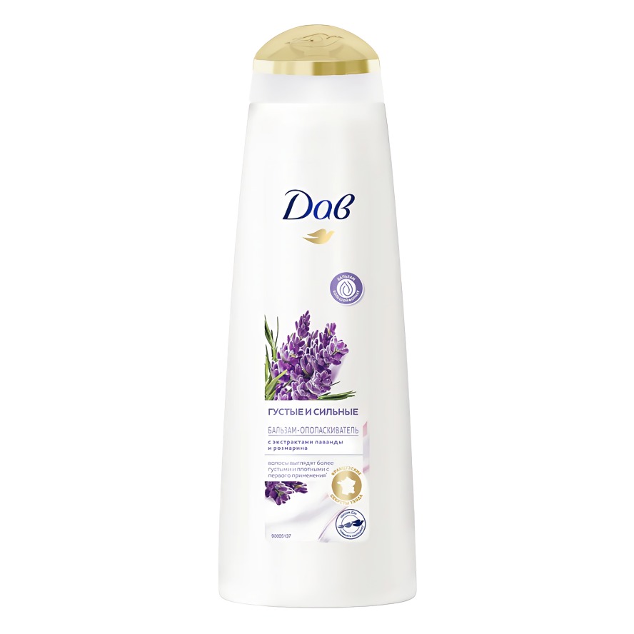 DOVE Nourishing Secrets бальзам-ополаскиватель Густые и сильные Лаванда и розмарин 350мл