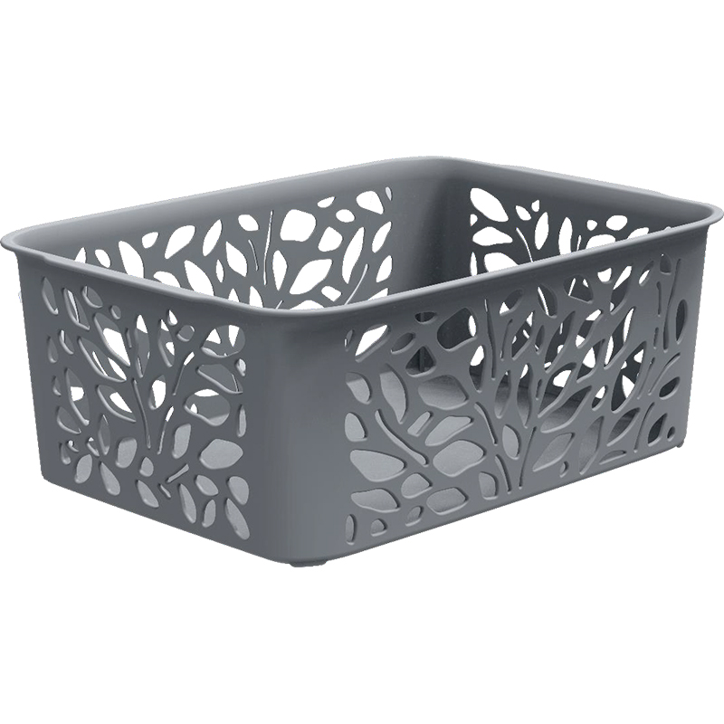 Корзина"Leaves" 4л серый С44801