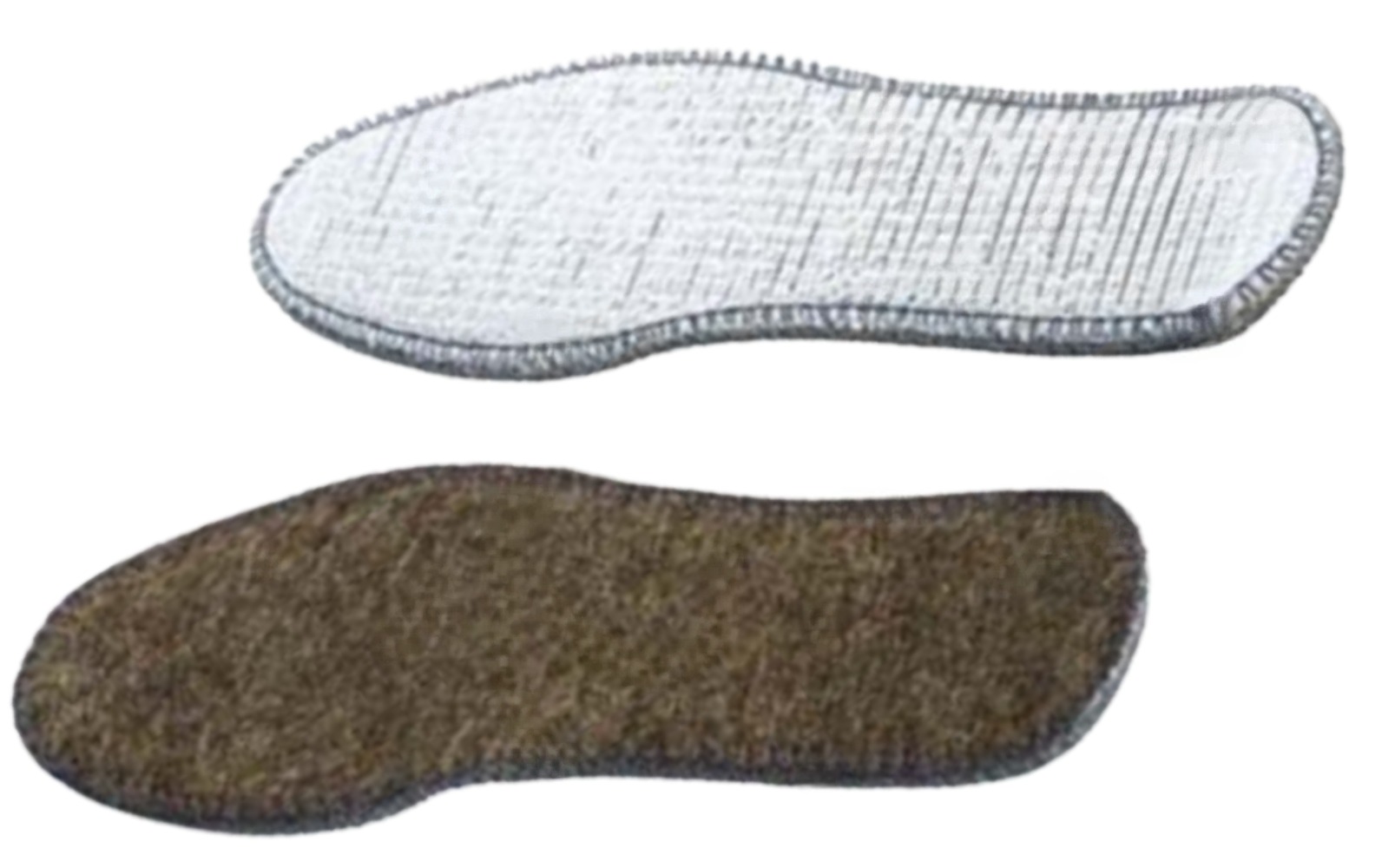 Стельки для обуви войлок с фольгой №5