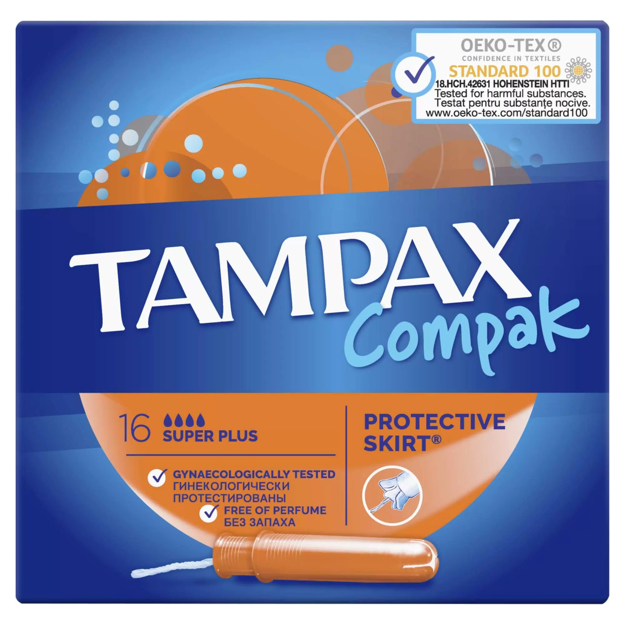 tampax compak super plus с апликатором 16шт