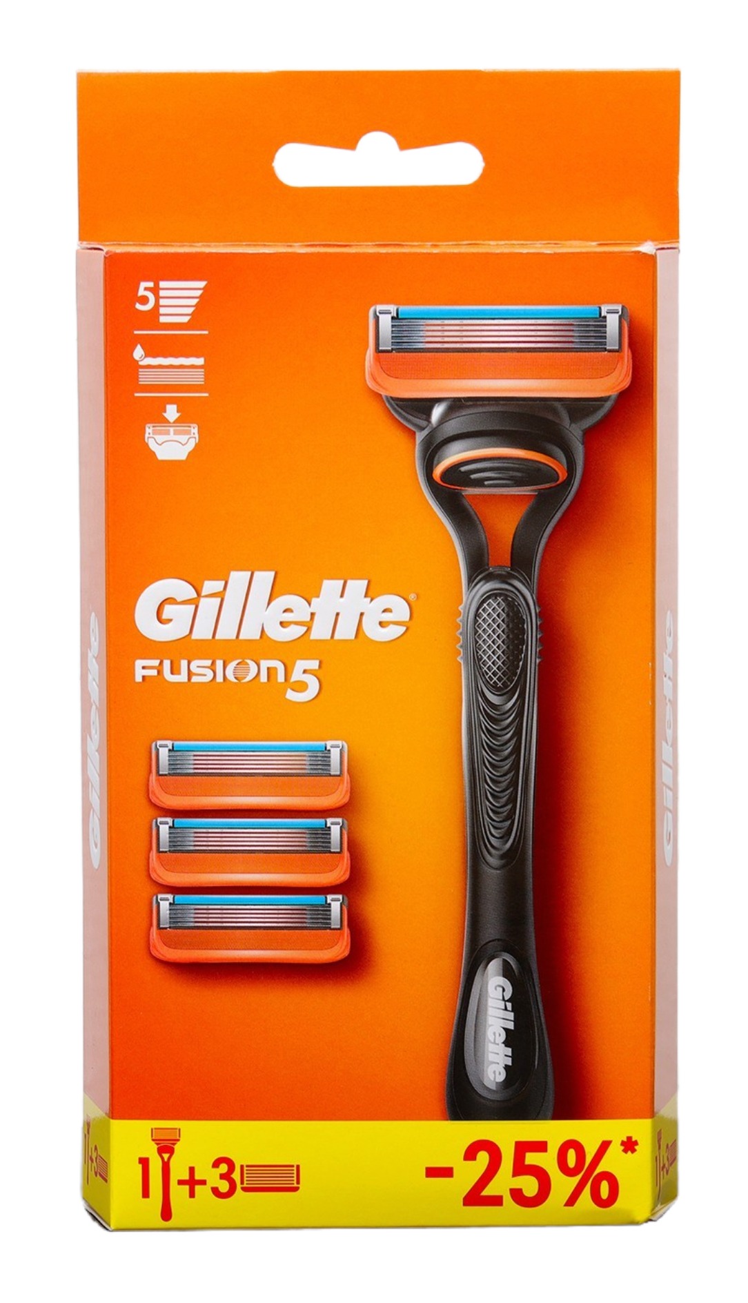 Fusion Станок для бритья с 1 кассетой+Fusion сменные кассеты для бритья 3шт