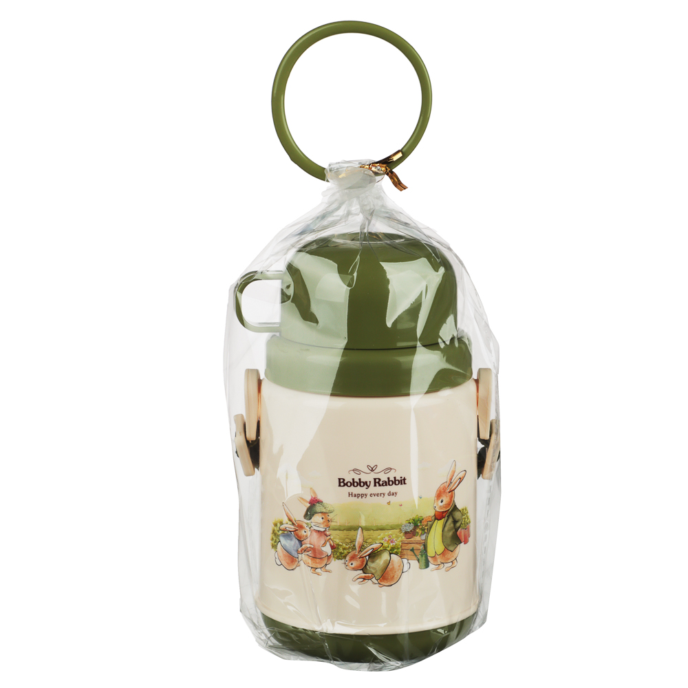 Термос"Зайчата" с кружкой, 400мл