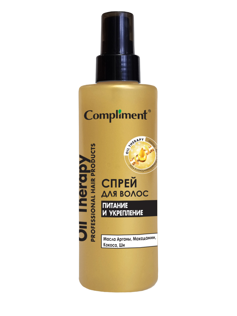 Compliment спрей для волос Oil Therapy питание и укрепление 200 мл