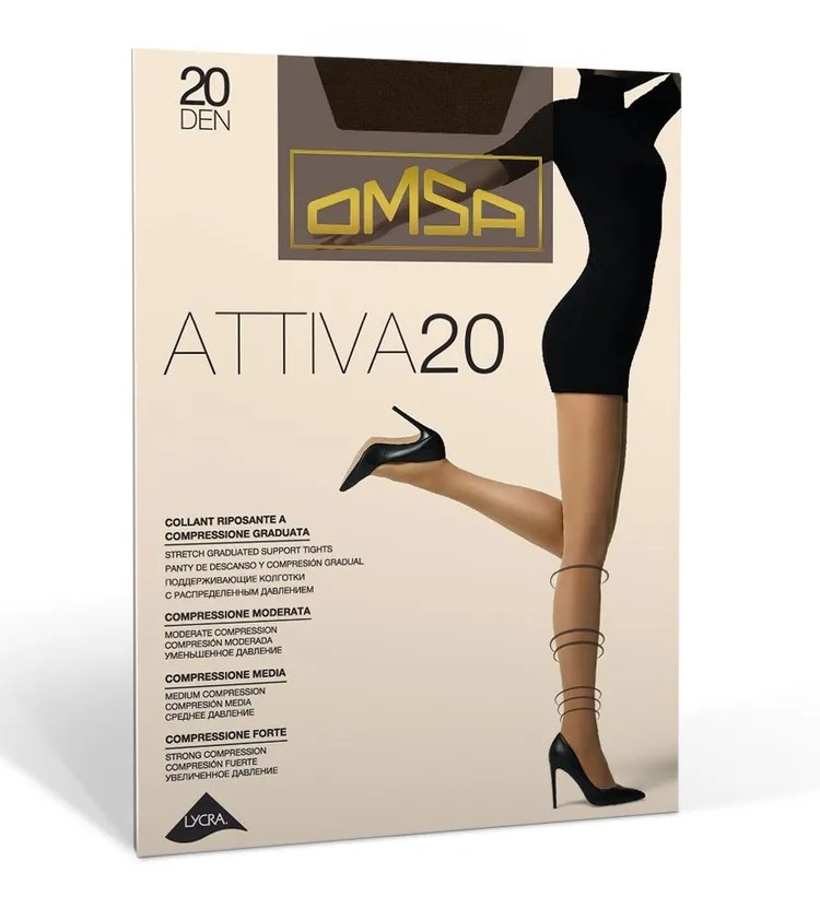 OMSA Колготки 268 Oms Attiva 20 den (5, marrone)