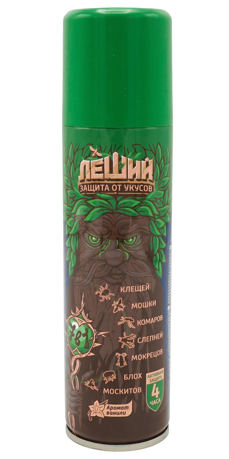 Леший Репеллент Комплексная защита от кровососущих насекомых и клещей 150мл