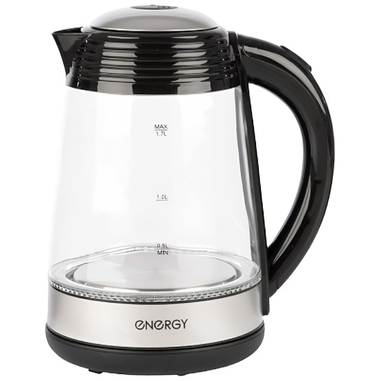 Чайник Energy E-251 1.7л  стекло черный Чайник Energy E-251 1.7л  стекло черный