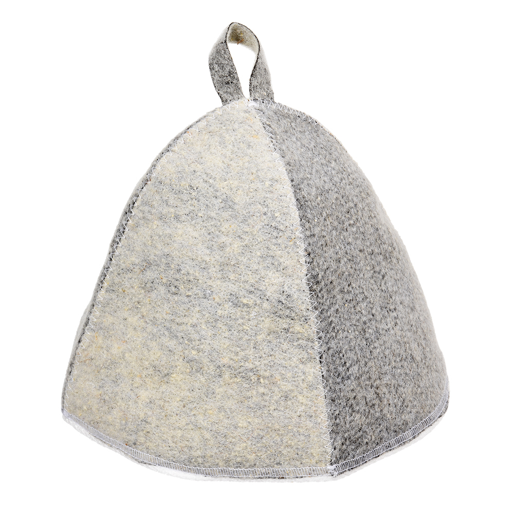 HotPot Шапка для бани и сауны "Комби" серая  войлок 41160