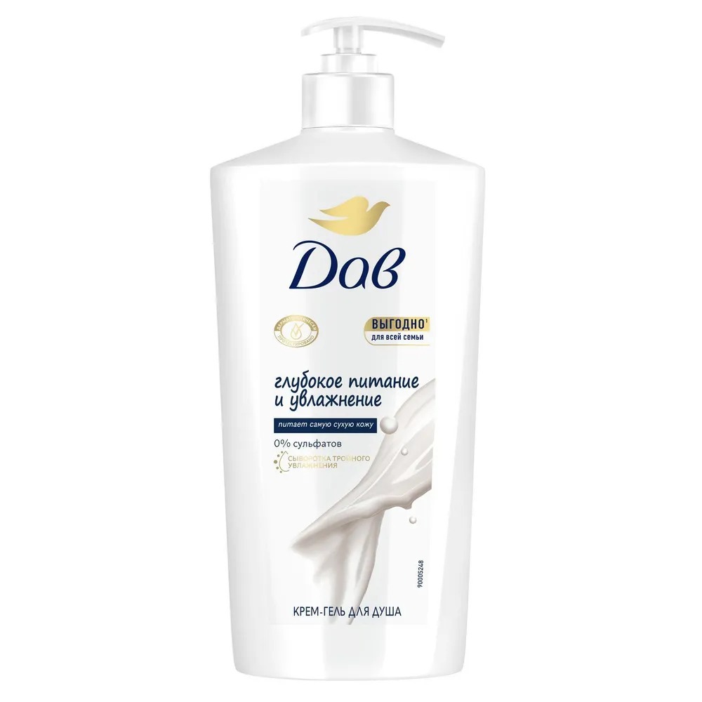 Dove крем-гель для душа для Всей семьи Питание и увлажнение 610мл