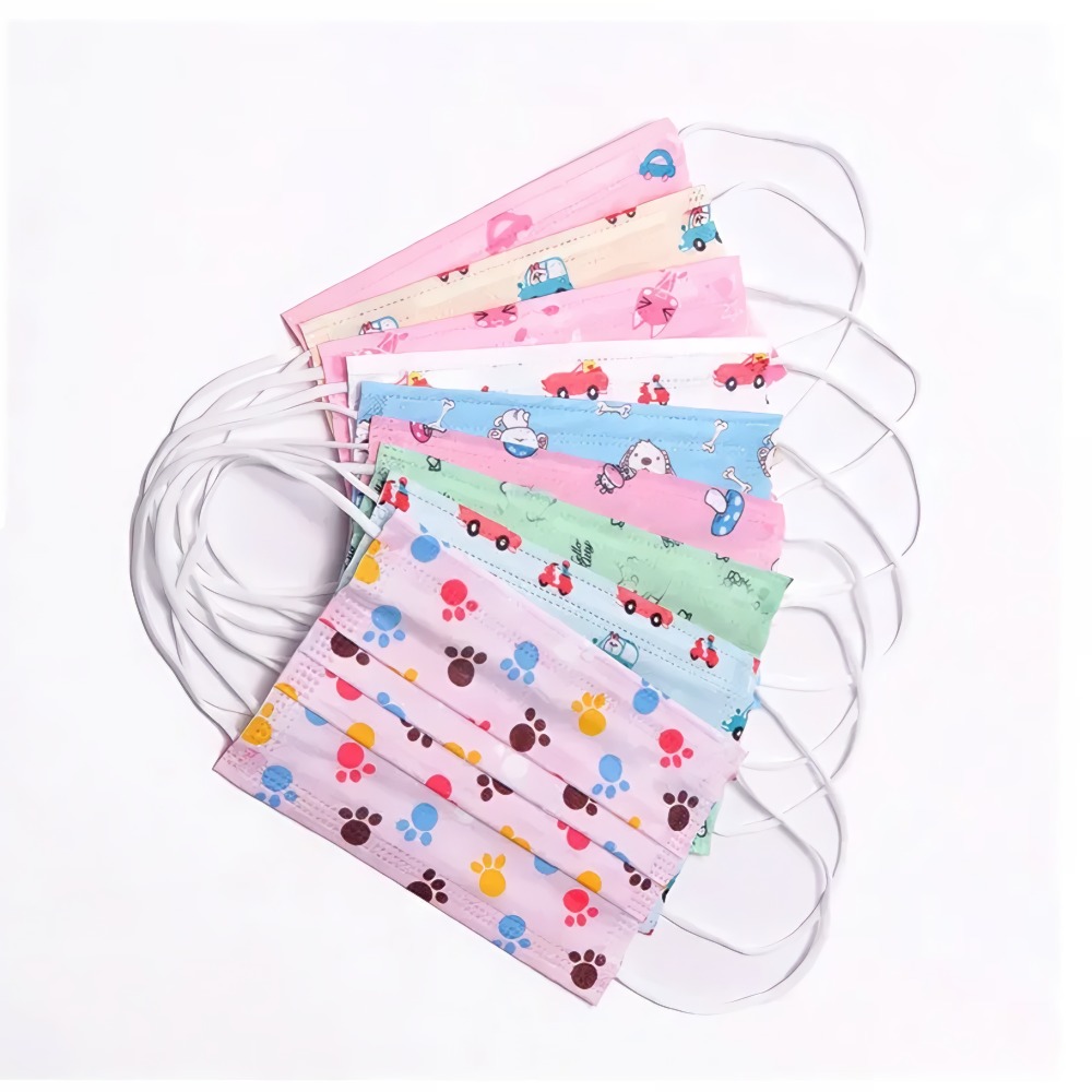 Трехслойная маска детская в ассортименте (инд.упаковка) 