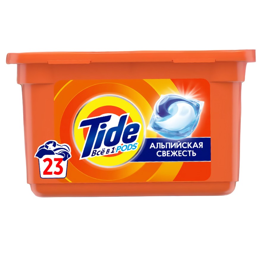 Тайд жидкий в растворимых капсулах 25.2грх23шт (Альпийская свежесть)