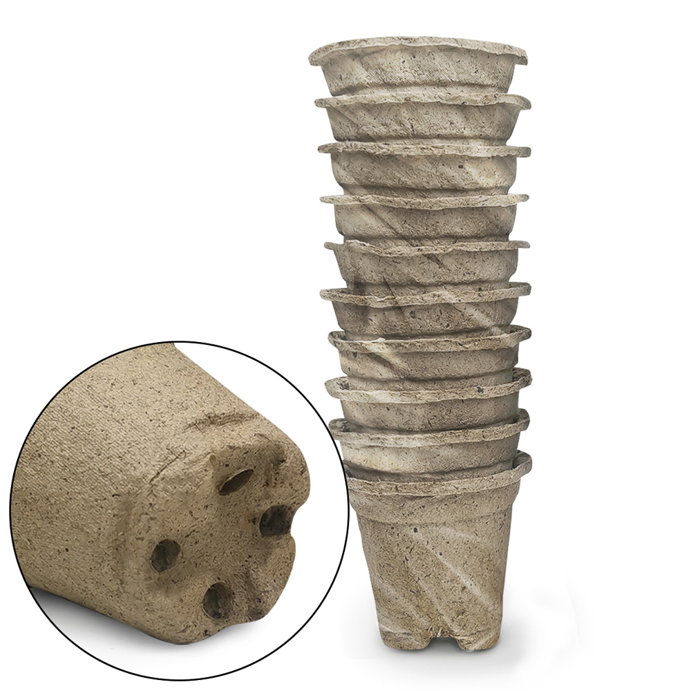Набор торфяных горшочков 80*80мм 10шт