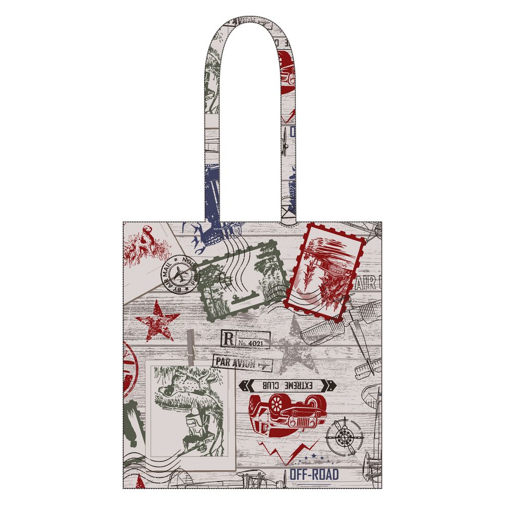 Сумка-шоппер"Хэппи Мэн" 46х44см 2 цвета ТП71-165