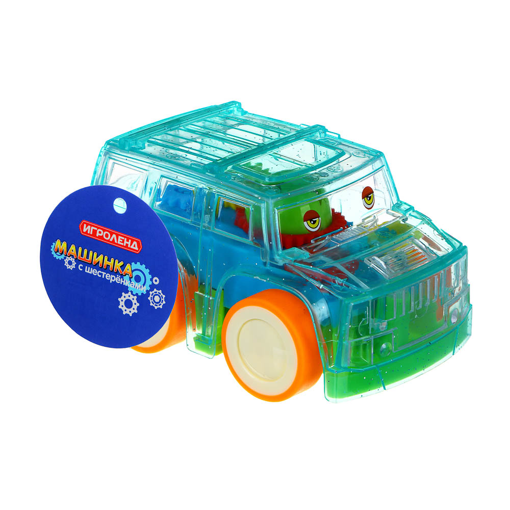 ИГРОЛЕНД Машинка с шестеренками 2хAG3 свет