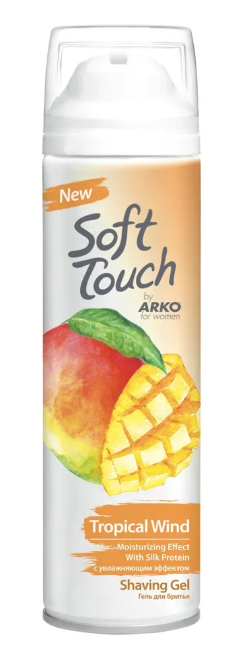ARKO гель для бритья Soft Touch тропическая свежесть манго&мандарин 200мл жен.C-806