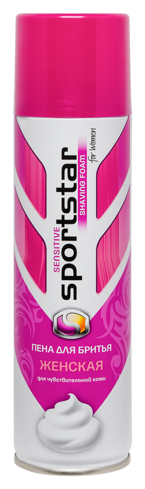 Sport Star пена женская для бритья Sensitive  для чувствительной кожи 200мл