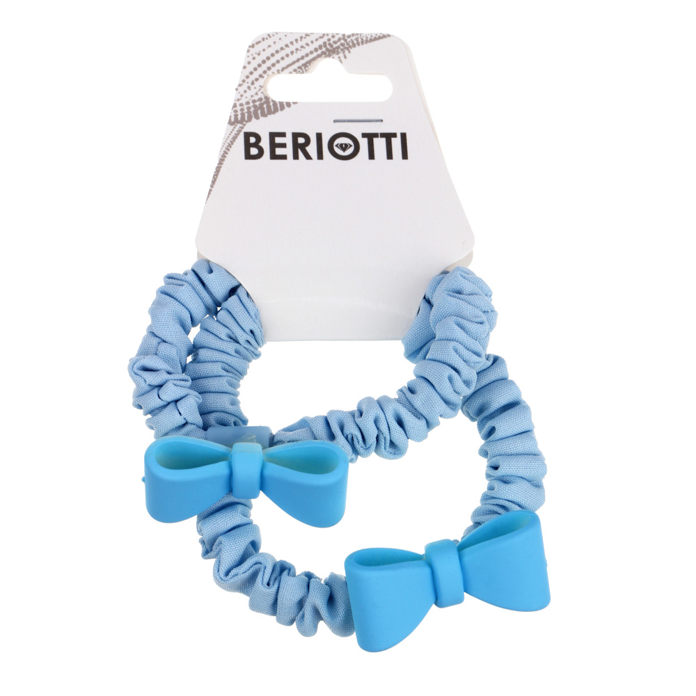 BERIOTTI Набор детских резинок для волос 2шт, полиэстер, пластик, d6см, 3 дизайна