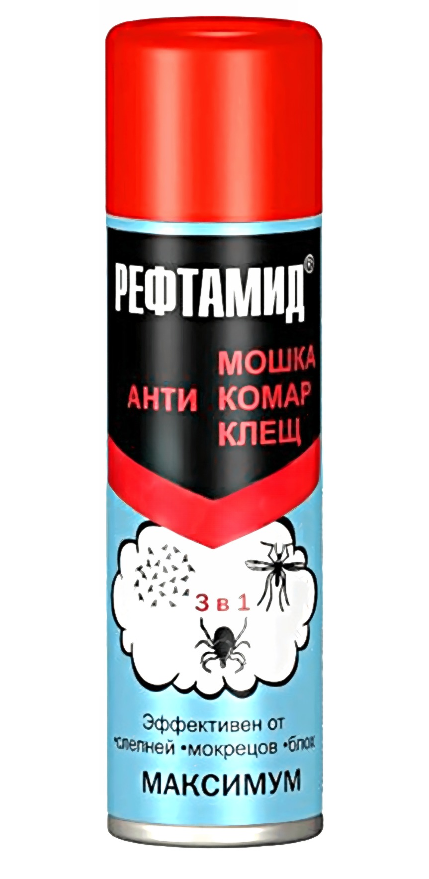 Рефтамид Аэрозоль Макс 3 в 1 клещ,мошка,комар 145 мл