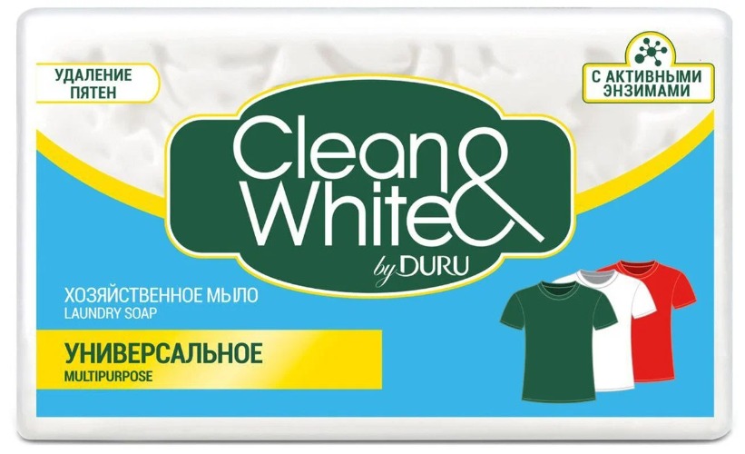 Duru Clean&White мыло хозяйственное универсальное 125/120гр S-2185