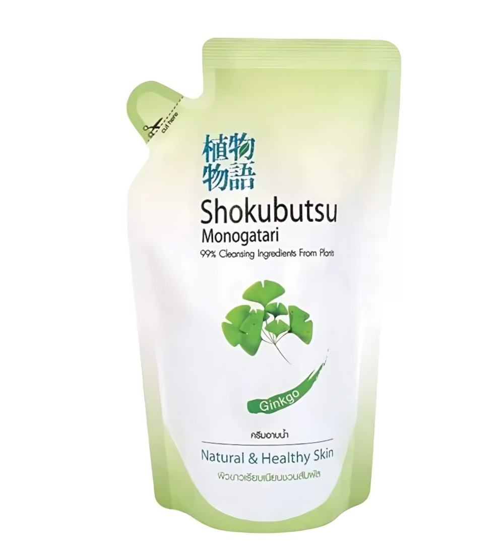 Shokubutsu Крем для душа 500 мл. (мягкая упаковка)  Гинкго