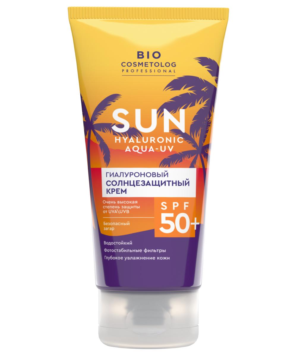 BioCosmetolog Professional Гиалуроновый солнезащитный крем SPF 50+ 150мл