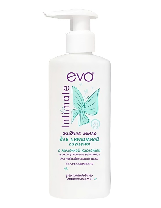 EVO жидкое мыло для интимной гигиены д/чувствит.кожи с молочной кислотой 200мл