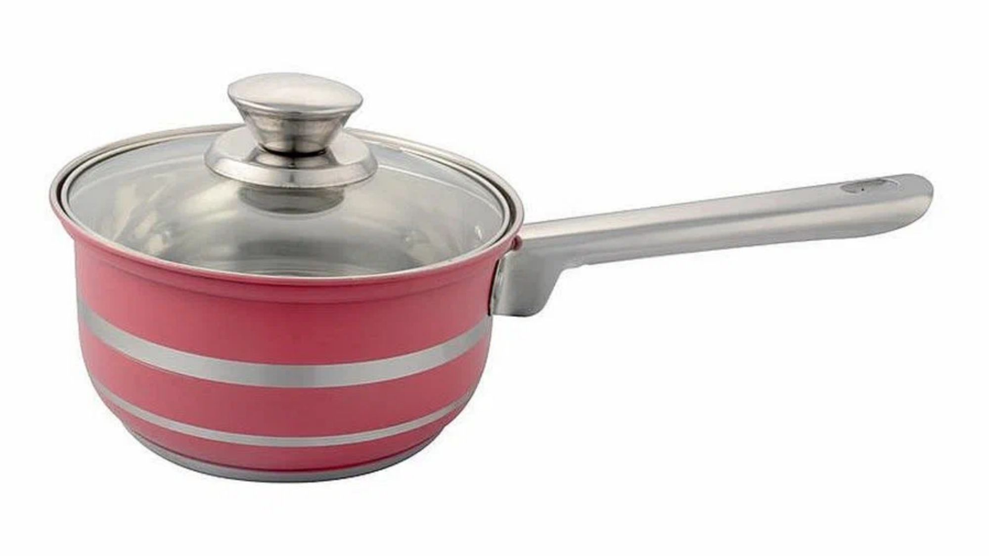 Ковш 1,1л  со стеклянной крышкой, капсульным дном