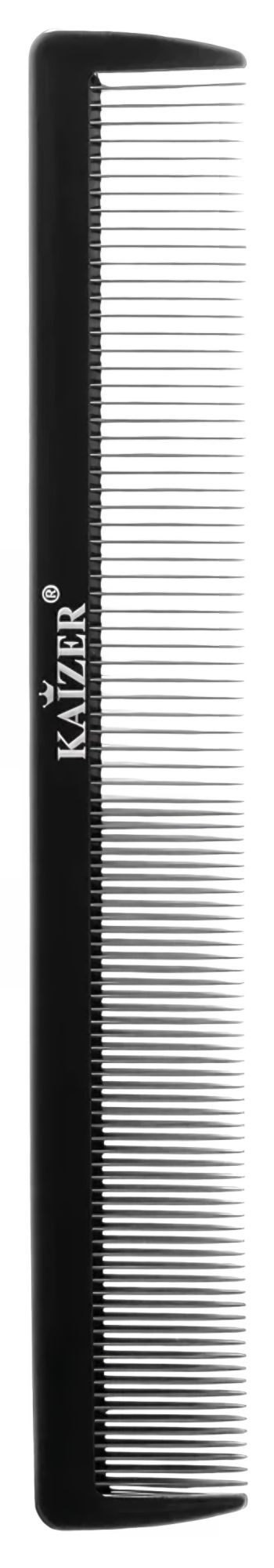 Гребень пластиковый без ручки двойной лазурный/черный 014002/014007