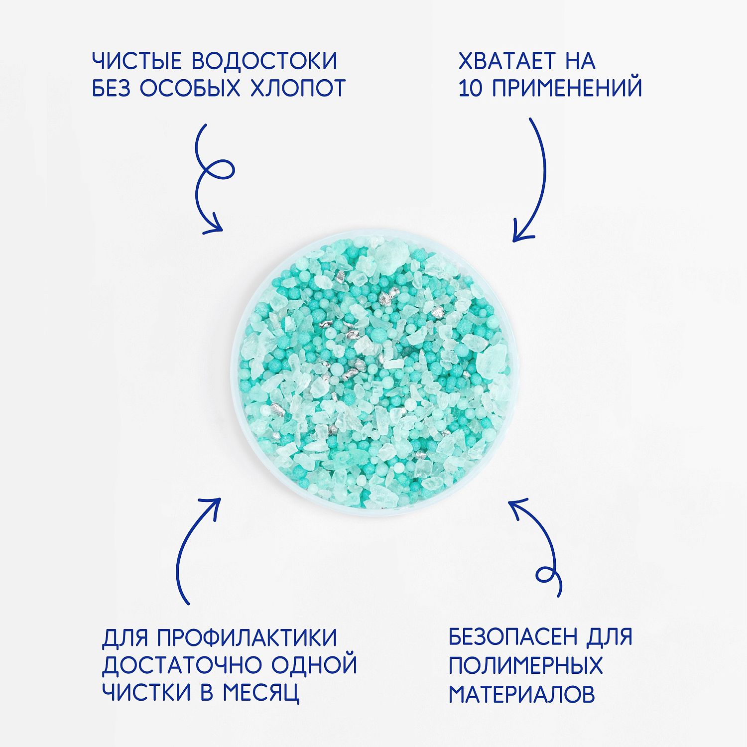 Чиртон средство для прочистки труб холодной водой в гранулах 600гр