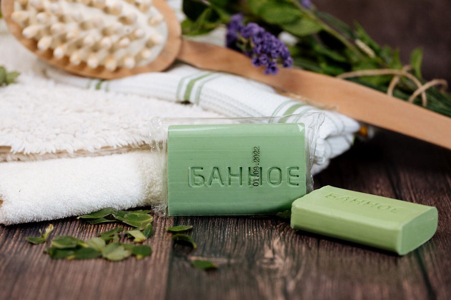 Мыло (Опт-Трейд) туалетное Банное  в проз/уп 200гр