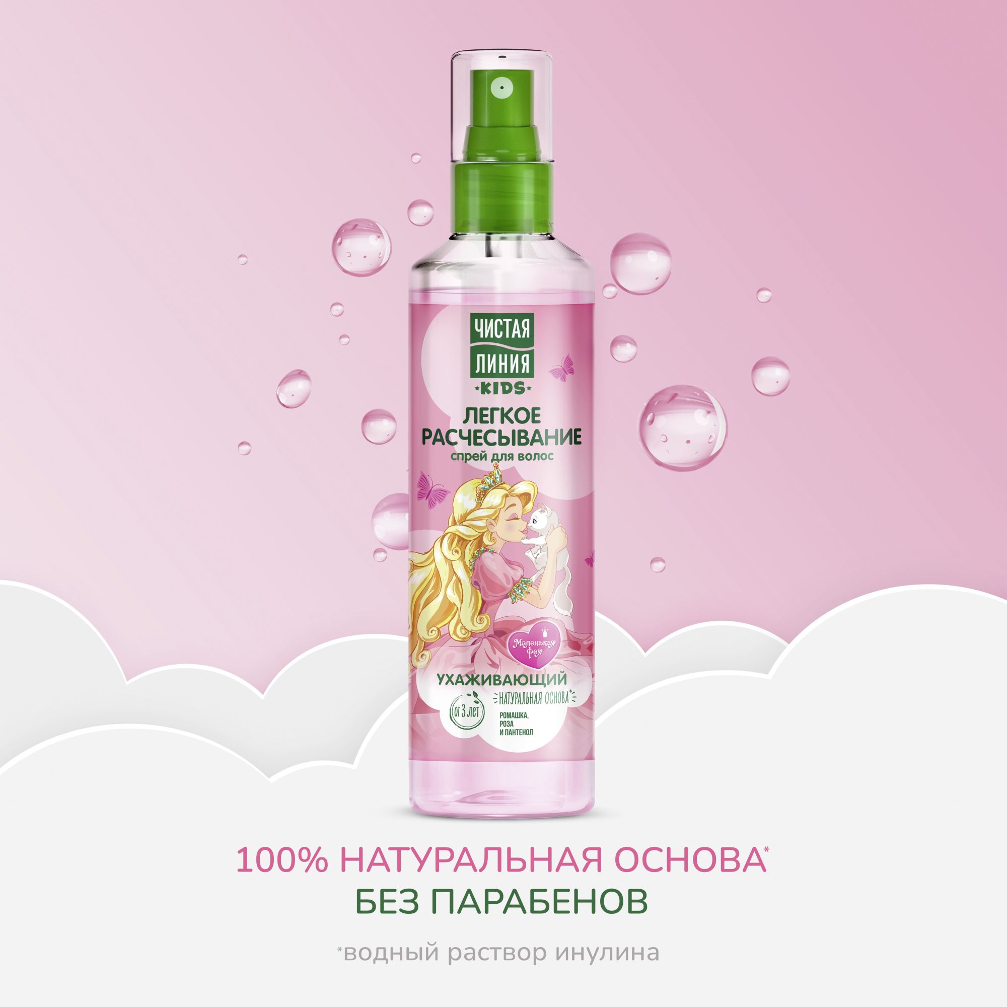 Ч/линия спрей для волос легкое расчесывание 160мл