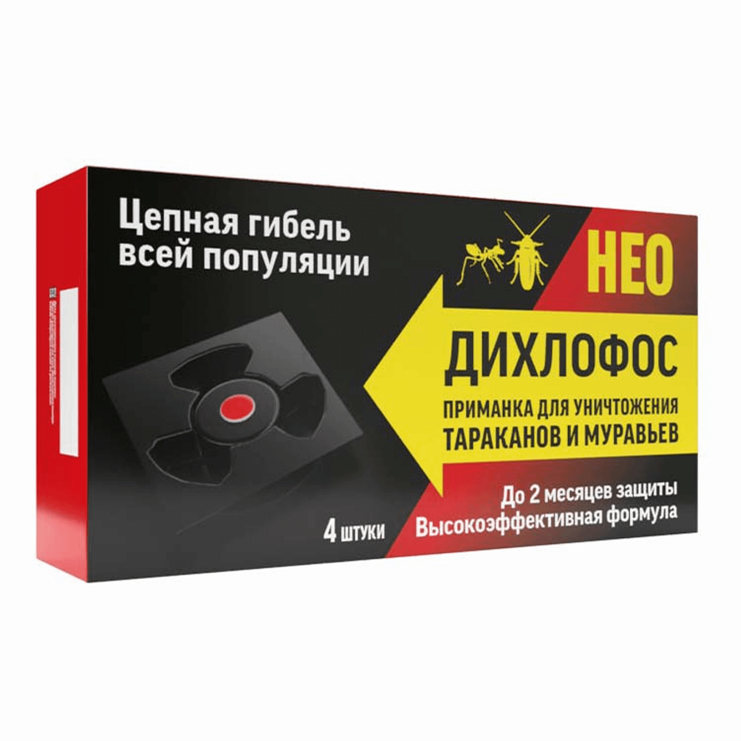 Дихлофос Нео Приманка от тараканов и муравьев 4шт