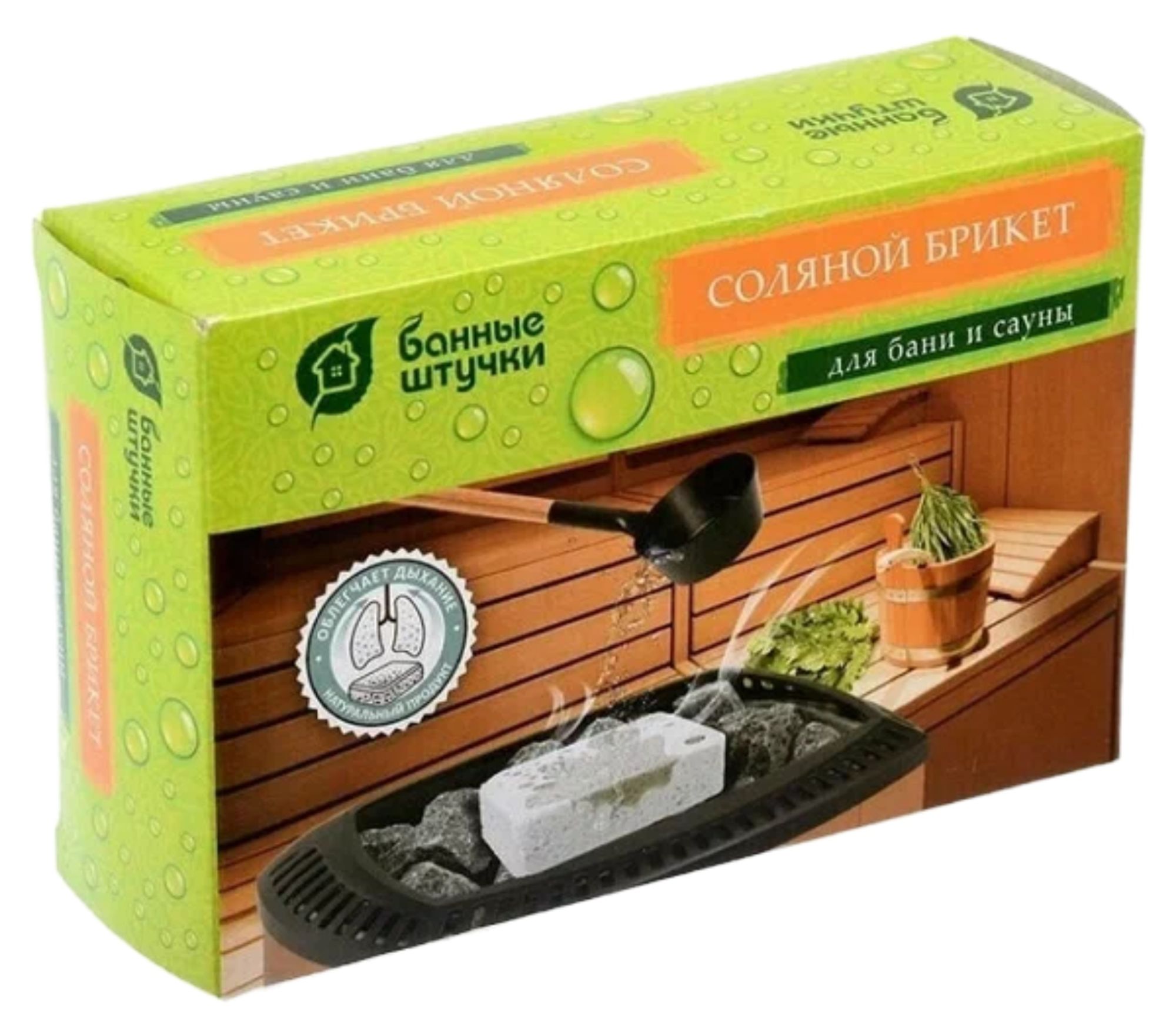 Банные штучки Соляной брикет для бани и сауны,1300г  32400