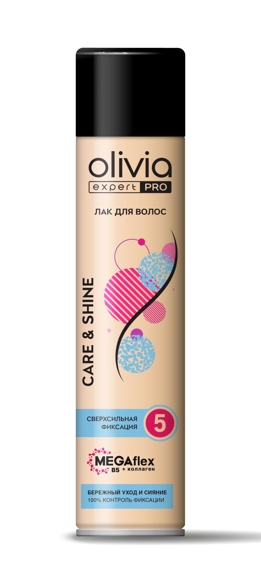 Olivia Лак д/волос expert pro Care&shine сверхсильная фиксация 300мл