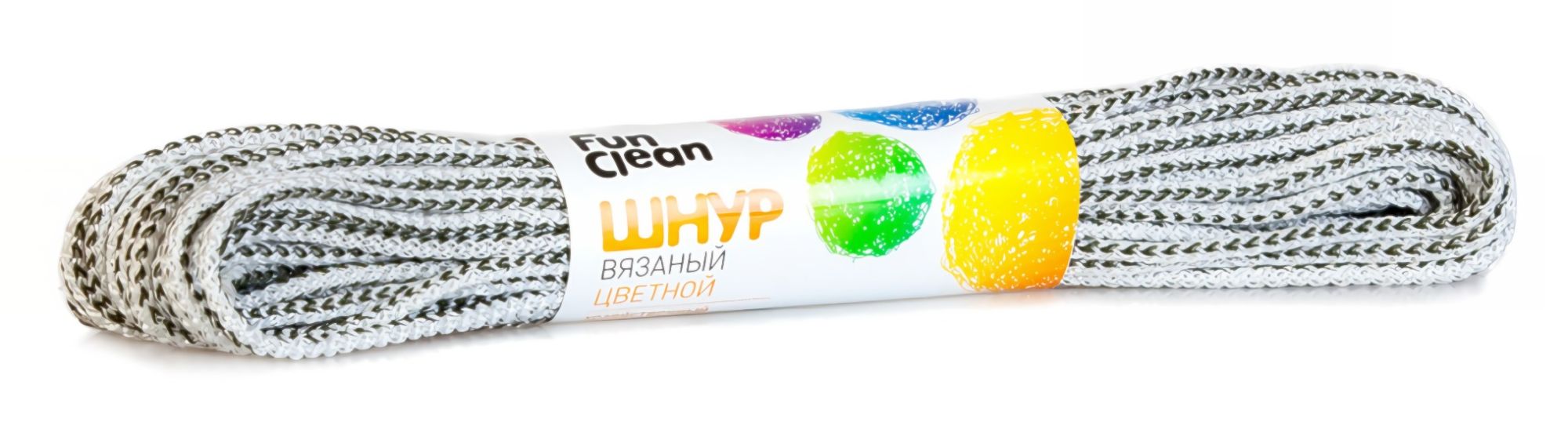 Шнур вязаный Fun Clean полипропиленовый 4мм 20м, цветной