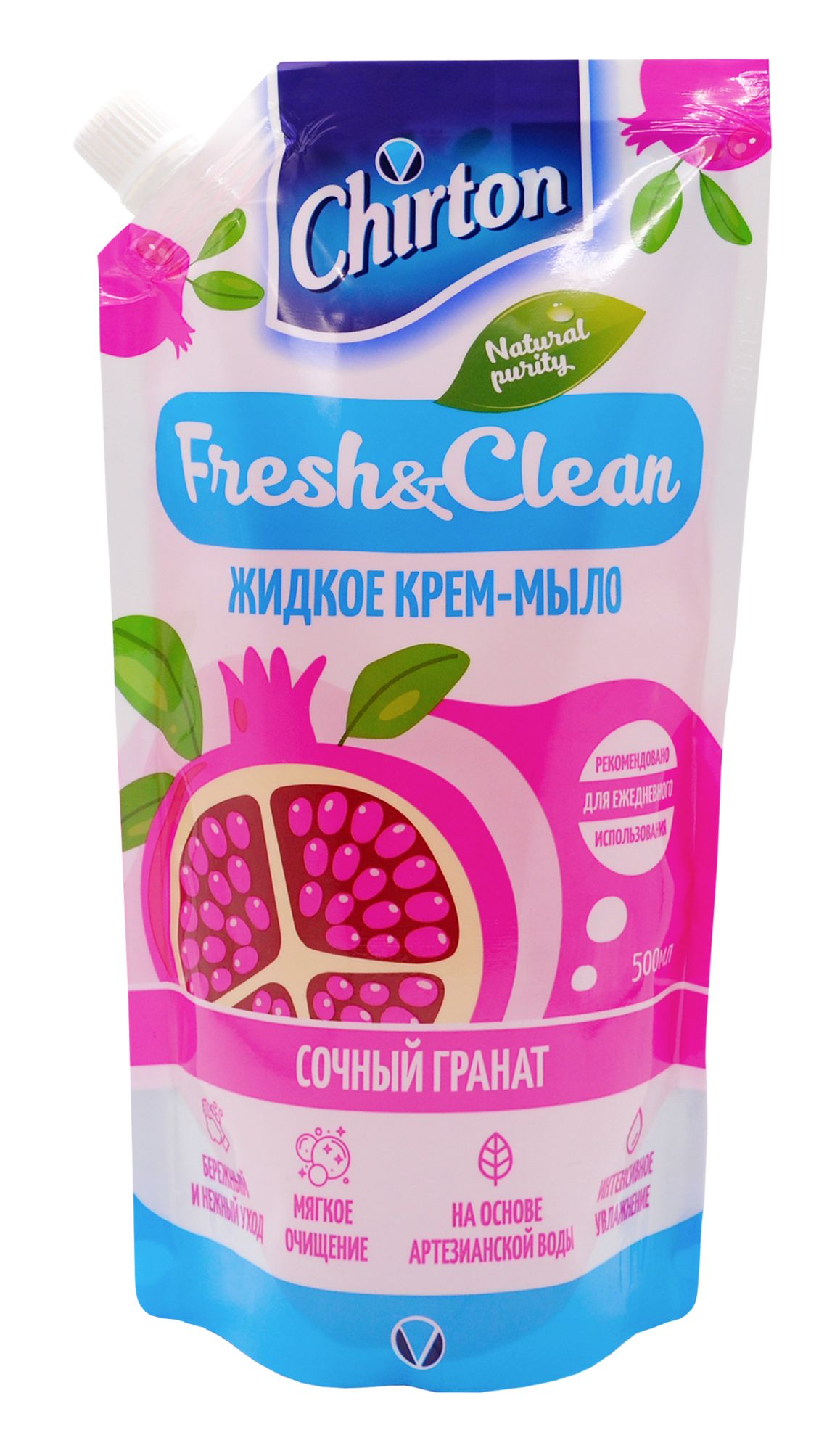 Чиртон жидкое крем-мыло 500мл (Сочный гранат )