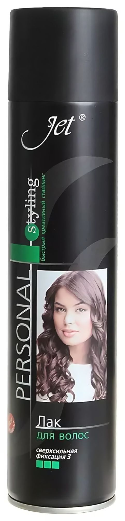 Джет лак для волос Black Line сверхсильная фиксация Блеск и фиксация 300мл/415см