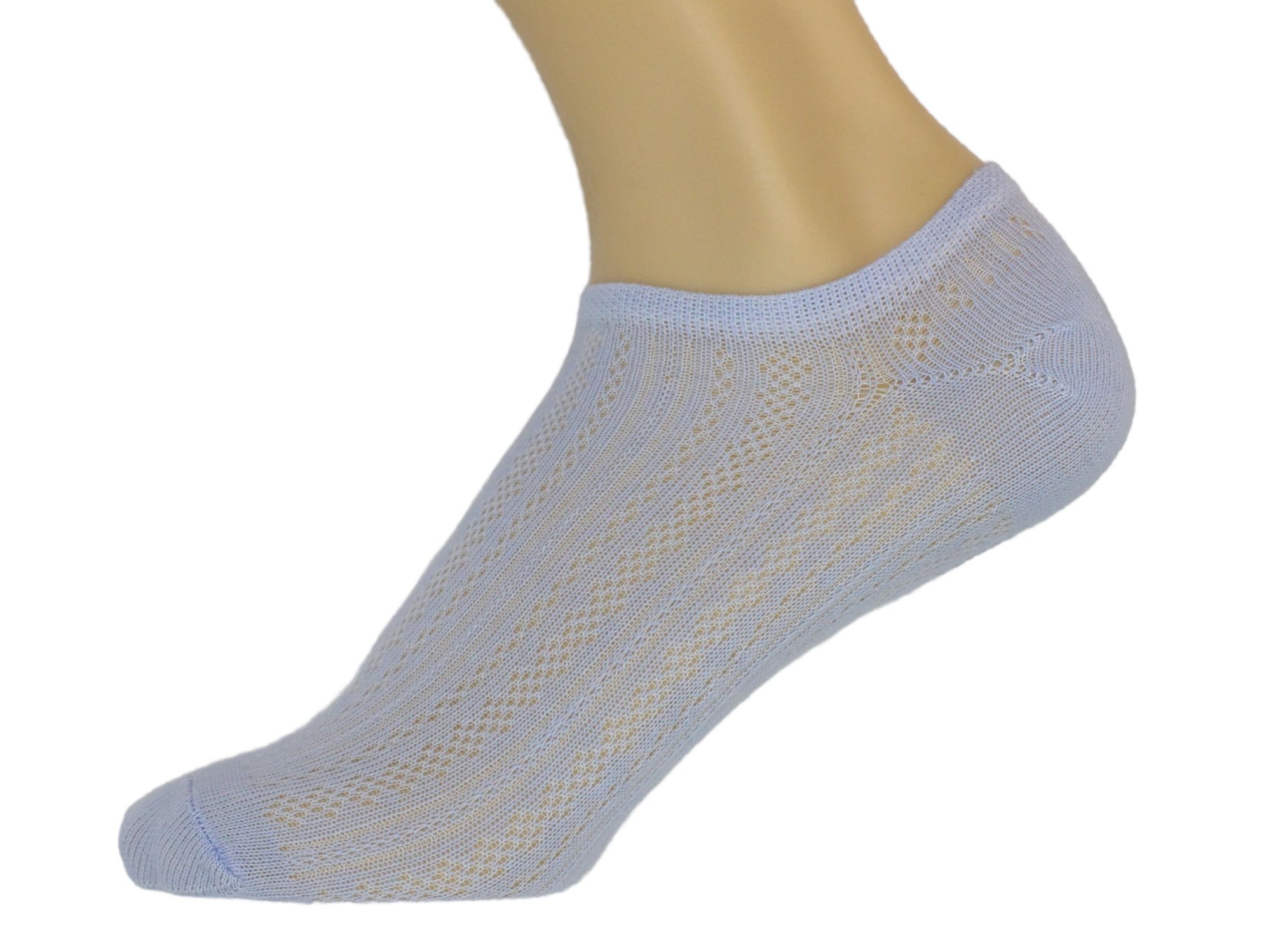 Носки женские голубые сетка лето арт.989ж р23-25