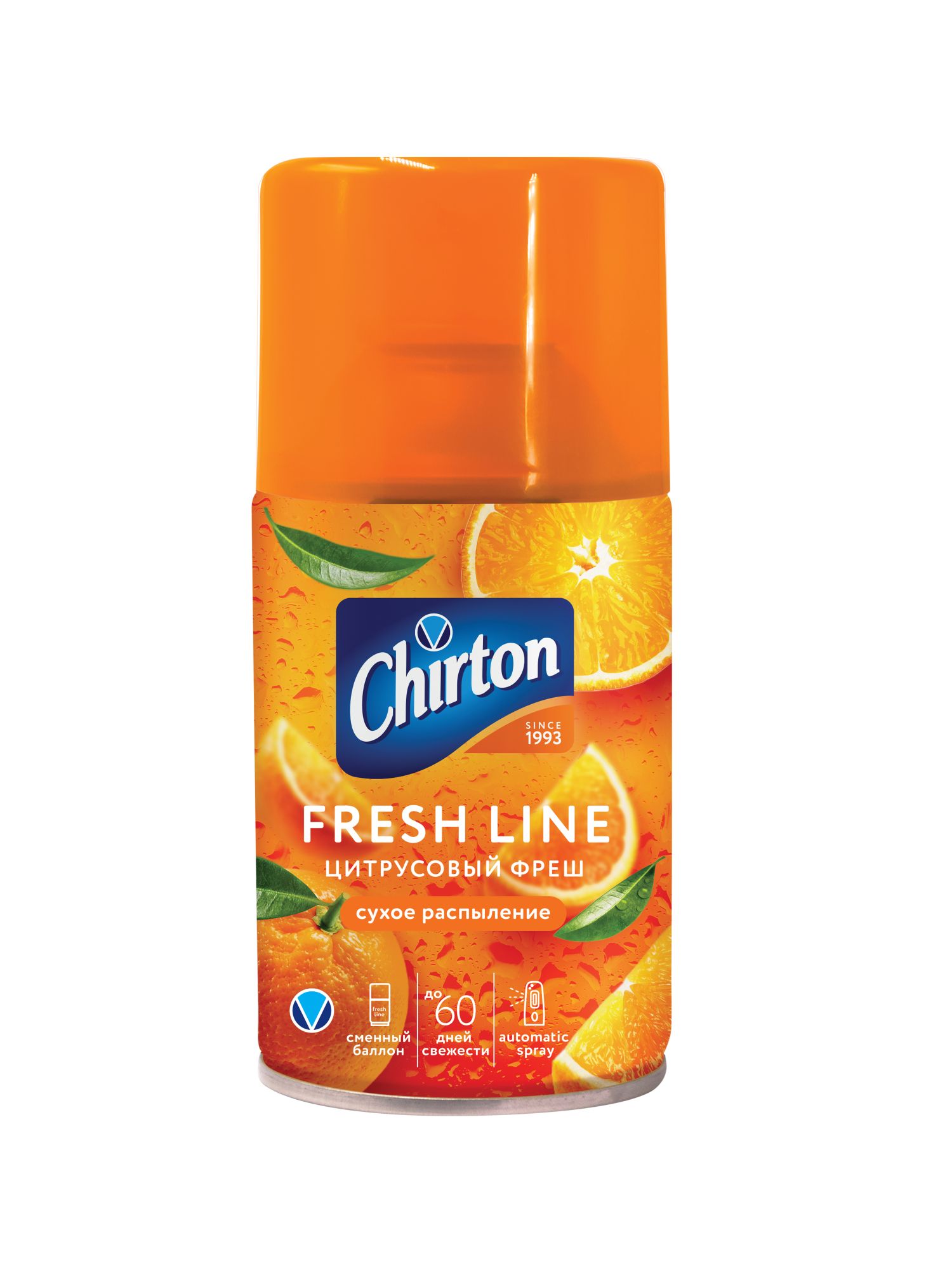Chirton освежитель Фреш Лайн (смен/бал) 250мл (Цитрусовый фреш)
