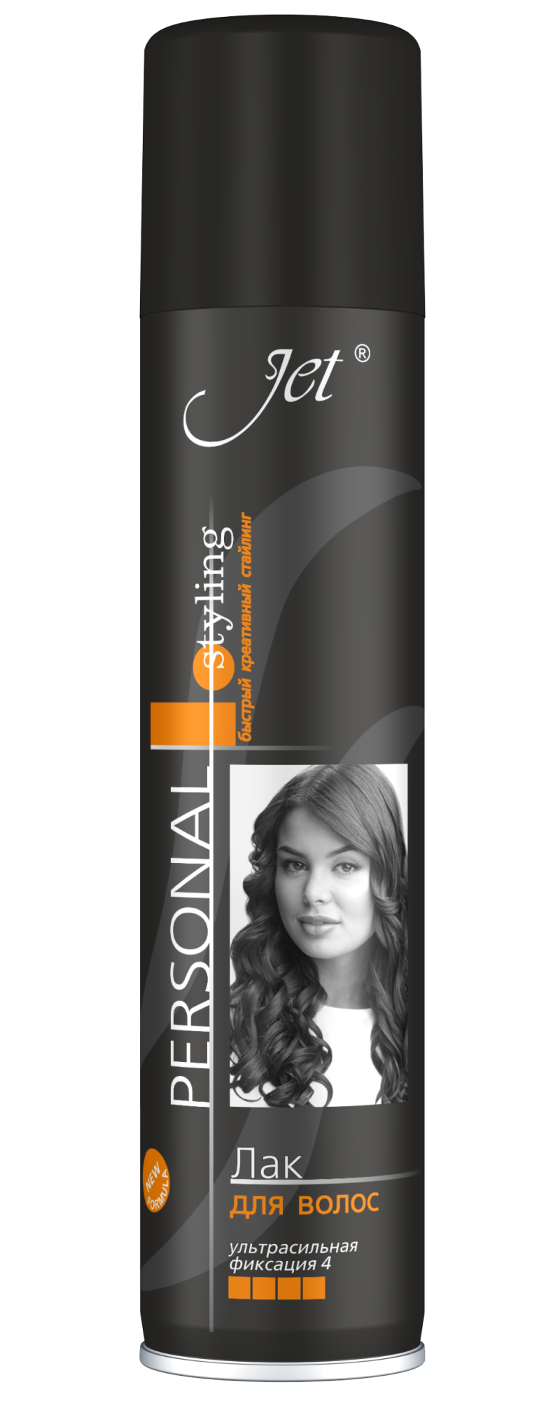 Джет лак для волос Black Line ультрасильная фиксация Объем и стойкость 300мл/415см