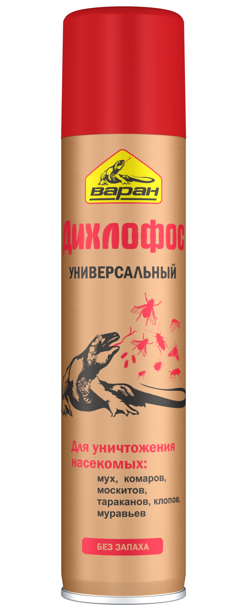 Варан Дихлофос Аэрозоль универсальный золотой без запаха 180 мл