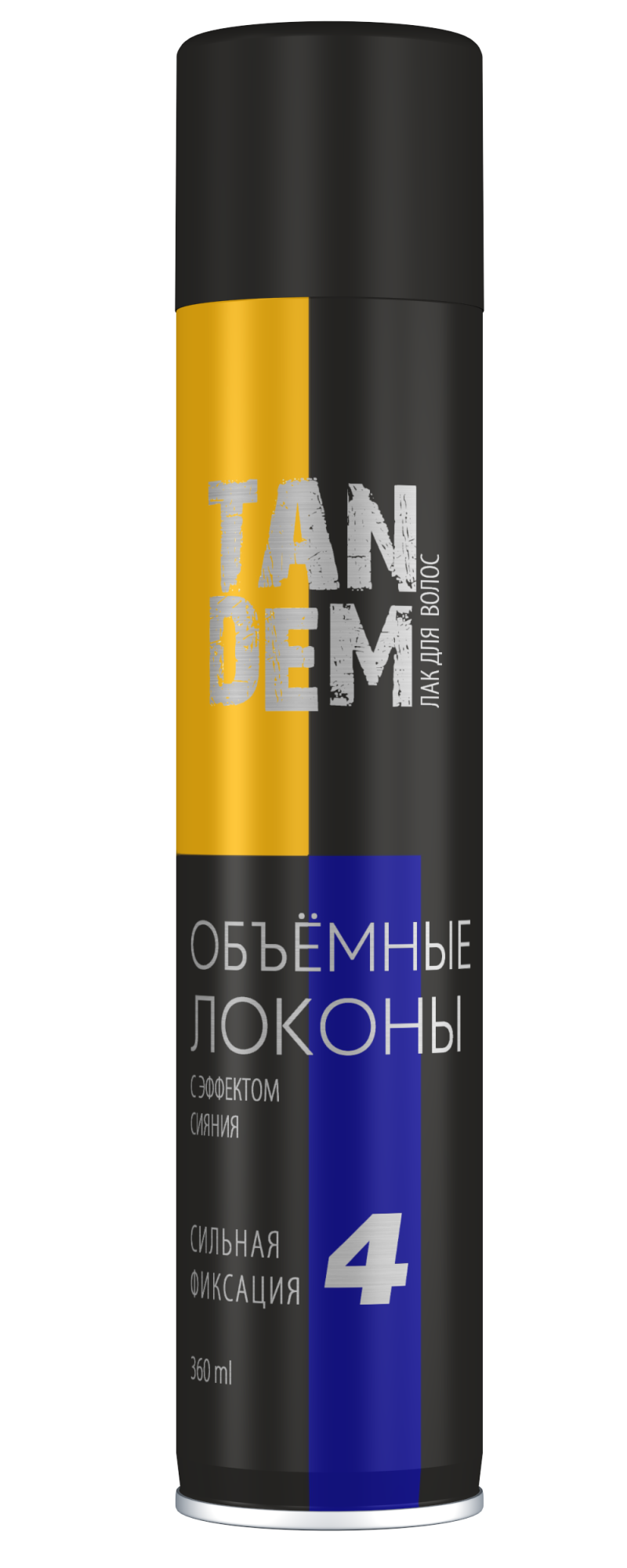 Tandem лак для волос Объемные локоны сильная фиксация 360мл 