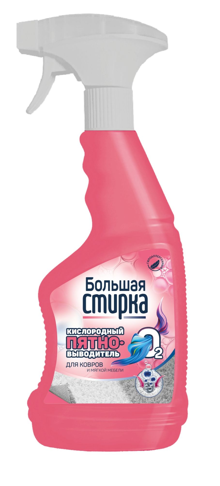Большая стирка пятновыводитель Ковры пена 500мл